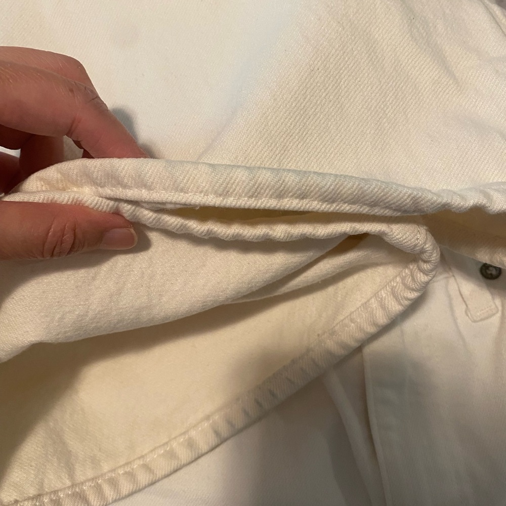 Levi’s ribcage wide leg off white jeans 25 inseam 27.25 - Picture 5 of 5